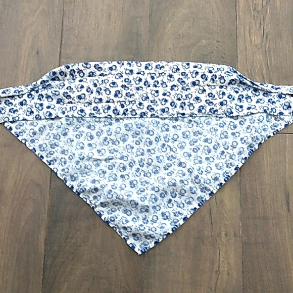 VTG 70S TOP BOHO HANKERCHIEF FLORAL WOMANS M - Picture 3 of 4